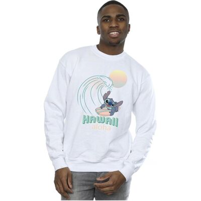 Disney Herren, Pullover, Lilo And Stitch Hawaii Sweatshirt, Weiss, (M) Disney Herren, Pullover, Lilo And Stitch Hawaii Sweatshirt, Weiss, (M)