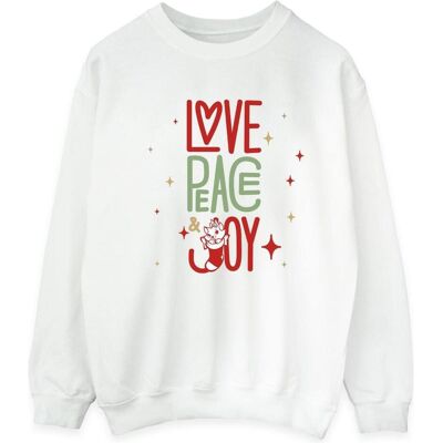 Disney Herren, Pullover, The Aristocats Marie Love Peace Joy Sweatshirt, Weiss, (XXL) Disney Herren, Pullover, The Aristocats Marie Love Peace Joy Sweatshirt, Weiss, (XXL)