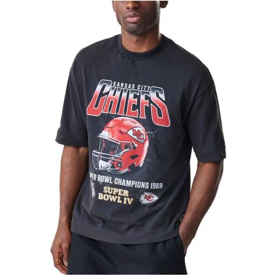New Era, Herren, Shirts, Boxy Shirt - WASHED Kansas City Chiefs - S, Schwarz, (S) New Era, Herren, Shirts, Boxy Shirt - WASHED Kansas City Chiefs - S, Schwarz, (S)