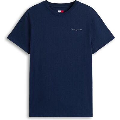 Tommy Jeans, Herren, Shirts, Tjm Slim Linear Chest Tee Ext, Blau, (L) Tommy Jeans, Herren, Shirts, Tjm Slim Linear Chest Tee Ext, Blau, (L)