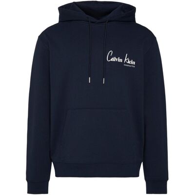 Calvin Klein Jeans, Herren, Pullover, Kapuzensweater, Blau, (S) Calvin Klein Jeans, Herren, Pullover, Kapuzensweater, Blau, (S)