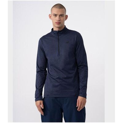 4F, Herren, Shirts, Herren Thermounterwäsche-Sweatshirt, Grau, Blau, (S) 4F, Herren, Shirts, Herren Thermounterwäsche-Sweatshirt, Grau, Blau, (S)