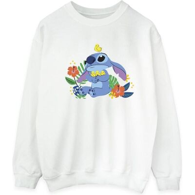 Disney Herren, Pullover, Lilo & Stitch Birds Sweatshirt, Weiss, (L) Disney Herren, Pullover, Lilo & Stitch Birds Sweatshirt, Weiss, (L)