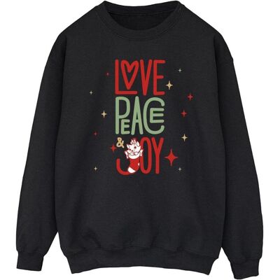 Disney Herren, Pullover, The Aristocats Marie Love Peace Joy Sweatshirt, Schwarz, (5XL) Disney Herren, Pullover, The Aristocats Marie Love Peace Joy Sweatshirt, Schwarz, (5XL)