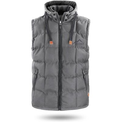 Normani, Herren, Westen, Herren Winter-Steppweste Tropez, Grau, (52, L) Normani, Herren, Westen, Herren Winter-Steppweste Tropez, Grau, (52, L)