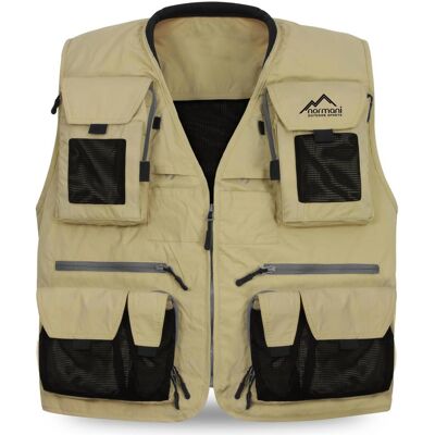 Normani, Herren, Westen, Herren Outdoor-Weste Kajikia, Schwarz, Braun, (M) Normani, Herren, Westen, Herren Outdoor-Weste Kajikia, Schwarz, Braun, (M)