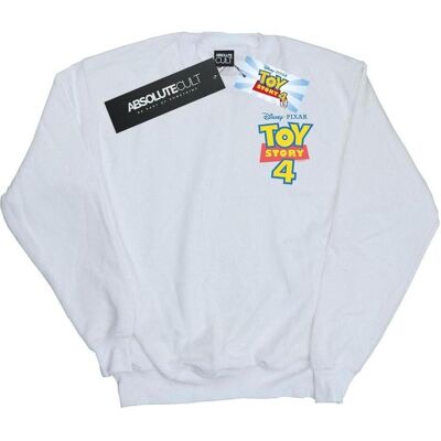 Disney Herren, Pullover, Toy Story 4 Logo Breast Print Sweatshirt, Weiss, (S) Disney Herren, Pullover, Toy Story 4 Logo Breast Print Sweatshirt, Weiss, (S)
