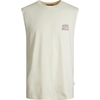 Jack & Jones, Herren, Shirts, Joraruba Sleeveless Crew Neck, Beige, (L) Jack & Jones, Herren, Shirts, Joraruba Sleeveless Crew Neck, Beige, (L)