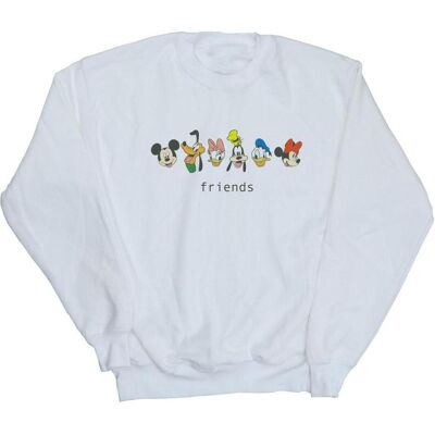 Disney Herren, Pullover, Mickey Mouse And Friends Sweatshirt, Weiss, (M) Disney Herren, Pullover, Mickey Mouse And Friends Sweatshirt, Weiss, (M)