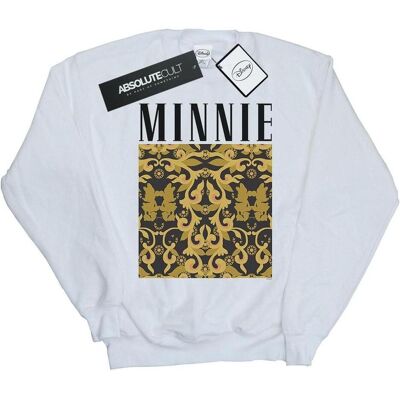Disney Herren, Pullover, Minnie Mouse Baroque Pattern Sweatshirt, Weiss, (XL) Disney Herren, Pullover, Minnie Mouse Baroque Pattern Sweatshirt, Weiss, (XL)