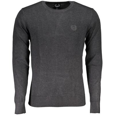 Gian Marco Venturi, Herren, Pullover, Gianmarco Venturi Grauer Viskose-Pullover, Grau, (XL) Gian Marco Venturi, Herren, Pullover, Gianmarco Venturi Grauer Viskose-Pullover, Grau, (XL)