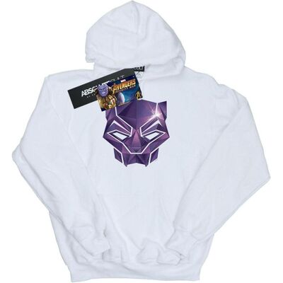 Marvel, Herren, Pullover, Avengers Infinity War Black Panther Geometrischer Hoodie, Weiss, (S) Marvel, Herren, Pullover, Avengers Infinity War Black Panther Geometrischer Hoodie, Weiss, (S)