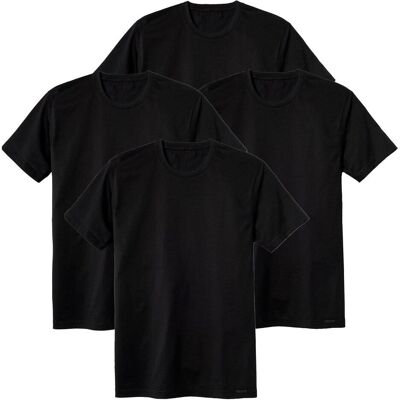 Calida, Herren, Shirts, T-Shirt Casual Figurbetont MEN T-Shirt 2PACK Natural Benefit 100% cotton, Schwarz, (XXL) Calida, Herren, Shirts, T-Shirt Casual Figurbetont MEN T-Shirt 2PACK Natural Benefit 100% cotton, Schwarz, (XXL)