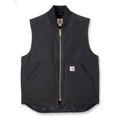 Carhartt, Herren, Westen, V01 Firm Duck Isolierte Weste Schwarz, Schwarz, (M) Carhartt, Herren, Westen, V01 Firm Duck Isolierte Weste Schwarz, Schwarz, (M)