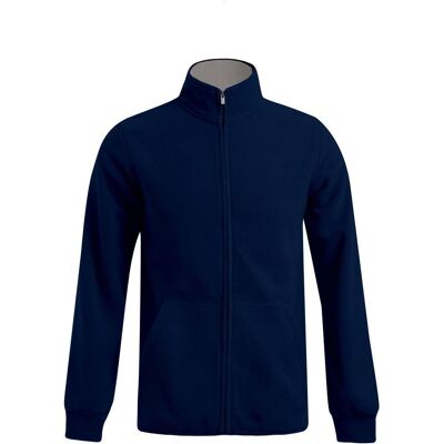 Promodoro, Herren, Outdoorjacken, Men's Double Fleece Jacket (4XL), Blau, Grau, 4XL Promodoro, Herren, Outdoorjacken, Men's Double Fleece Jacket (4XL), Blau, Grau, 4XL