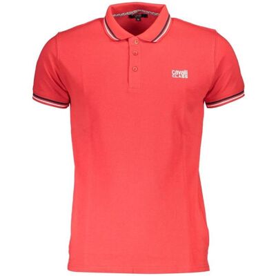 Cavalli Class, Herren, Shirts, Rosso Cotton Men Polo, Rot, (XL) Cavalli Class, Herren, Shirts, Rosso Cotton Men Polo, Rot, (XL)