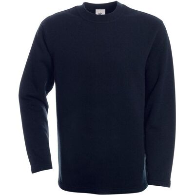 B&C, Herren, Pullover, Sweatshirt mit offenem Saum, Blau, (S) B&C, Herren, Pullover, Sweatshirt mit offenem Saum, Blau, (S)