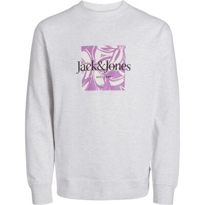 Jack & Jones, Herren, Pullover, Gedruckt Sweatshirt mit Rundhals Sweatshirt mit Rundhals, Weiss, (L) Jack & Jones, Herren, Pullover, Gedruckt Sweatshirt mit Rundhals Sweatshirt mit Rundhals, Weiss, (L)