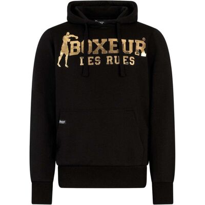 Boxeur des Rues, Herren, Pullover, Kapuzenpullover Hooded Sweatshirt, Gold, Schwarz, (XL) Boxeur des Rues, Herren, Pullover, Kapuzenpullover Hooded Sweatshirt, Gold, Schwarz, (XL)