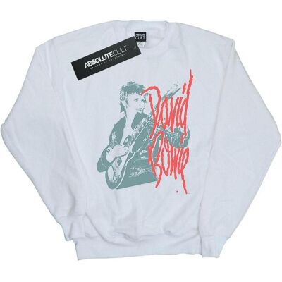 David Bowie, Herren, Pullover, Mono Guitar Sweatshirt, Weiss, (M) David Bowie, Herren, Pullover, Mono Guitar Sweatshirt, Weiss, (M)