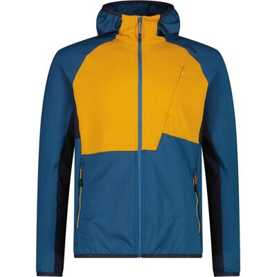 CMP Campagnolo, Herren, Outdoorjacken, Grid Tech Jacket Fix Hood (50, L), Blau, L, 50 CMP Campagnolo, Herren, Outdoorjacken, Grid Tech Jacket Fix Hood (50, L), Blau, L, 50