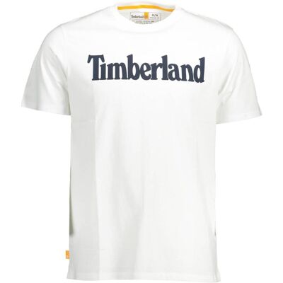 Timberland Herren, Shirts, Bianco Organic Cotton Men's T-Shirt, Weiss, (L) Timberland Herren, Shirts, Bianco Organic Cotton Men's T-Shirt, Weiss, (L)