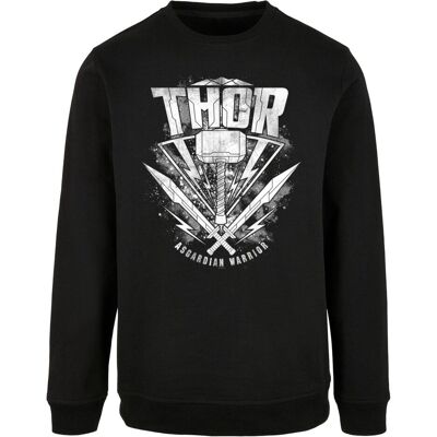 Absolute Cult, Herren, Pullover, Thor Ragnarok - Hammer Logo Crewneck - 115833, Schwarz, (XL) Absolute Cult, Herren, Pullover, Thor Ragnarok - Hammer Logo Crewneck - 115833, Schwarz, (XL)