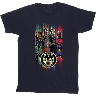 Dc Comics, Herren, Shirts, Black Adam JSA Gold Badge TShirt, Blau, (4XL) Dc Comics, Herren, Shirts, Black Adam JSA Gold Badge TShirt, Blau, (4XL)