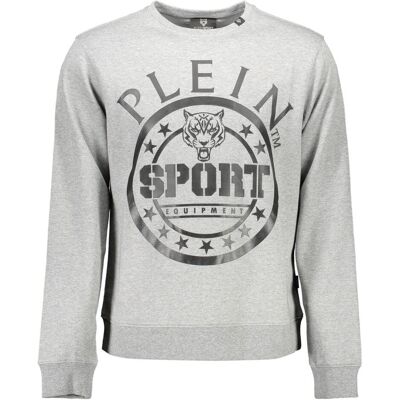 Plein Sport, Herren, Pullover, Grigio Cotton Men Sweatshirt, Grau, (XXL) Plein Sport, Herren, Pullover, Grigio Cotton Men Sweatshirt, Grau, (XXL)