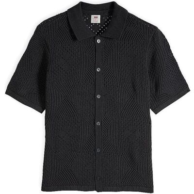 Levis, Herren, Shirts, Strickpolo, Schwarz, (M) Levis, Herren, Shirts, Strickpolo, Schwarz, (M)