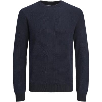 Jack & Jones, Herren, Pullover, Jjeglobe Knit Crew Neck Noos, Blau, (S) Jack & Jones, Herren, Pullover, Jjeglobe Knit Crew Neck Noos, Blau, (S)