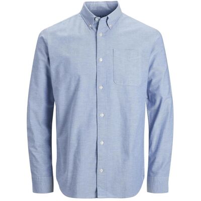 Jack & Jones, Herren, Hemden, Bio-Baumwolle Oxford Hemd, Blau, (XS) Jack & Jones, Herren, Hemden, Bio-Baumwolle Oxford Hemd, Blau, (XS)