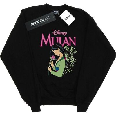 Disney Herren, Pullover, Mulan Pink Magnolia Sweatshirt, Schwarz, (3XL) Disney Herren, Pullover, Mulan Pink Magnolia Sweatshirt, Schwarz, (3XL)