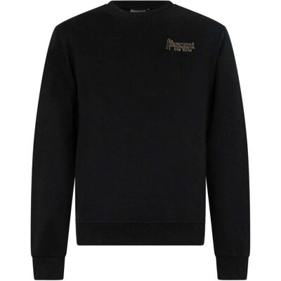 Boxeur des Rues, Herren, Pullover, Sweatshirt Basic Round Neck, Gold, Schwarz, (XL) Boxeur des Rues, Herren, Pullover, Sweatshirt Basic Round Neck, Gold, Schwarz, (XL)