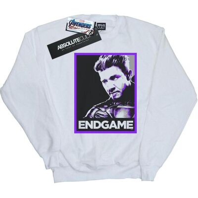Marvel, Herren, Pullover, Avengers Endgame Hawkeye Poster Baumwolle Sweatshirt, Weiss, (XXL) Marvel, Herren, Pullover, Avengers Endgame Hawkeye Poster Baumwolle Sweatshirt, Weiss, (XXL)