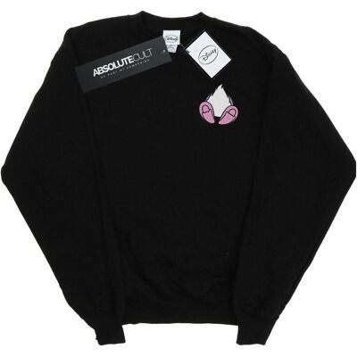 Disney Herren, Pullover, Daisy Duck Backside Breast Print Sweatshirt, Schwarz, (4XL) Disney Herren, Pullover, Daisy Duck Backside Breast Print Sweatshirt, Schwarz, (4XL)