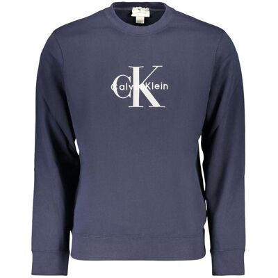 Calvin Klein Jeans, Herren, Pullover, cl Ls 350terry Mnlg Cn Swtshrt, Blau, (M) Calvin Klein Jeans, Herren, Pullover, cl Ls 350terry Mnlg Cn Swtshrt, Blau, (M)