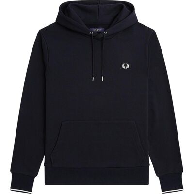 Fred Perry, Herren, Pullover, Kapuzensweater - Hoodie, Blau, (S) Fred Perry, Herren, Pullover, Kapuzensweater - Hoodie, Blau, (S)