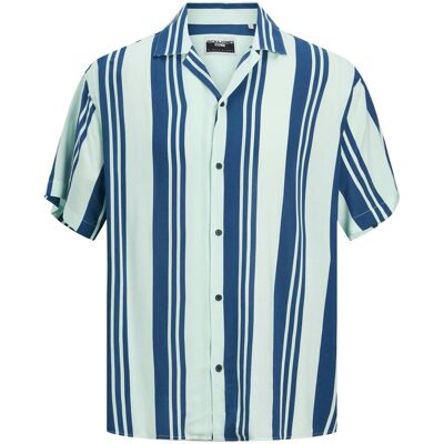 Jack & Jones, Herren, Hemden, Jcojeff Aop Resort Shirt Ss Relax Ln, Blau, Grün, (M) Jack & Jones, Herren, Hemden, Jcojeff Aop Resort Shirt Ss Relax Ln, Blau, Grün, (M)