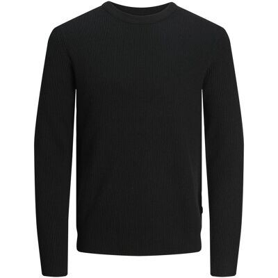 Jack & Jones, Herren, Pullover, Jjeperfect Knit Crew Neck Sn, Schwarz, (L) Jack & Jones, Herren, Pullover, Jjeperfect Knit Crew Neck Sn, Schwarz, (L)