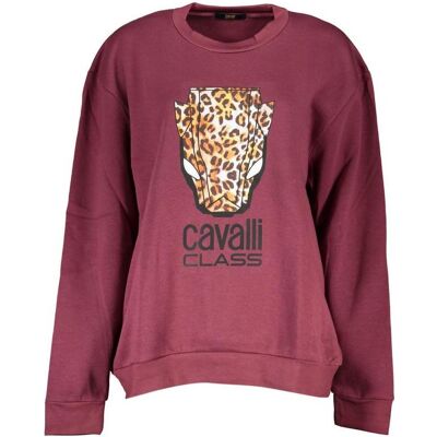 Cavalli Class, Herren, Pullover, Grey Polyester Men's Sweatshirt, Grau, (S) Cavalli Class, Herren, Pullover, Grey Polyester Men's Sweatshirt, Grau, (S)