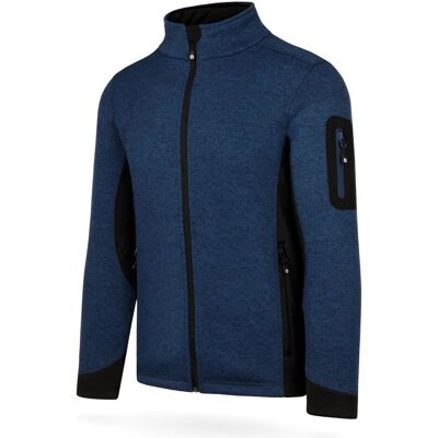 Normani, Herren, Outdoorjacken, Herren Strick-Fleecejacke Wapusk - 9551 (52, L), Blau, L, 52 Normani, Herren, Outdoorjacken, Herren Strick-Fleecejacke Wapusk - 9551 (52, L), Blau, L, 52