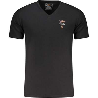 Aeronautica Militare, Herren, Shirts, Herren Schwarzes Outfit-T-Shirt, Schwarz, (M) Aeronautica Militare, Herren, Shirts, Herren Schwarzes Outfit-T-Shirt, Schwarz, (M)