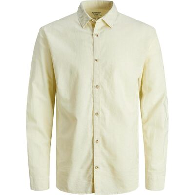 Jack & Jones, Herren, Hemden, Jjesummer Linen Blend Shirt Ls Sn, Gelb, (M) Jack & Jones, Herren, Hemden, Jjesummer Linen Blend Shirt Ls Sn, Gelb, (M)