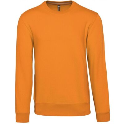 Kariban, Herren, Pullover, Sweatshirt mit Rundhalsausschnitt, Orange, (L) Kariban, Herren, Pullover, Sweatshirt mit Rundhalsausschnitt, Orange, (L)