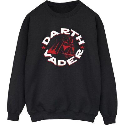 Star Wars, Herren, Pullover, Darth Vader Badge Sweatshirt, Schwarz, (S) Star Wars, Herren, Pullover, Darth Vader Badge Sweatshirt, Schwarz, (S)