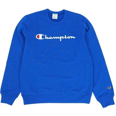 Champion, Herren, Pullover, Bluza męska Crewneck Sweatshirt niebieska 220254 BS008 M, Blau, (M) Champion, Herren, Pullover, Bluza męska Crewneck Sweatshirt niebieska 220254 BS008 M, Blau, (M)