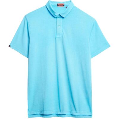 Superdry, Herren, Shirts, Essential Jersey Poloshirt, Blau, (L) Superdry, Herren, Shirts, Essential Jersey Poloshirt, Blau, (L)