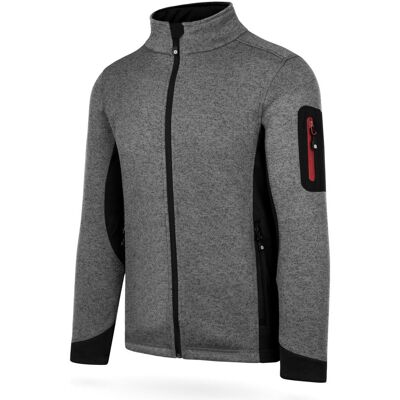 Normani, Herren, Outdoorjacken, Herren Strick-Fleecejacke Wapusk - 9551 (52, L), Grau, L, 52 Normani, Herren, Outdoorjacken, Herren Strick-Fleecejacke Wapusk - 9551 (52, L), Grau, L, 52