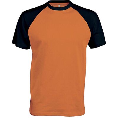 Kariban, Herren, Sportshirt, Base Ball (L), Schwarz, Orange Kariban, Herren, Sportshirt, Base Ball (L), Schwarz, Orange